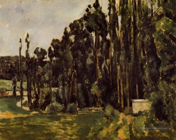 Peupliers Paul Cézanne Forêt Peinture à l'huile